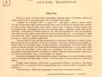 Taki list dostaliśmy odbierając suczkę od hodowczyni.